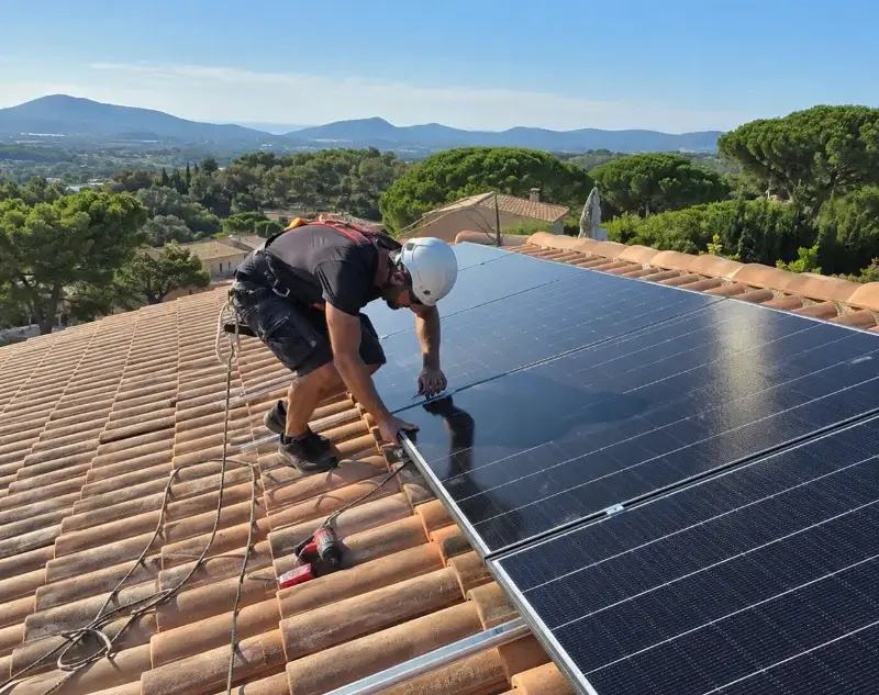 Installateur panneaux solaires Pomérols — pose photovoltaïque sur toiture