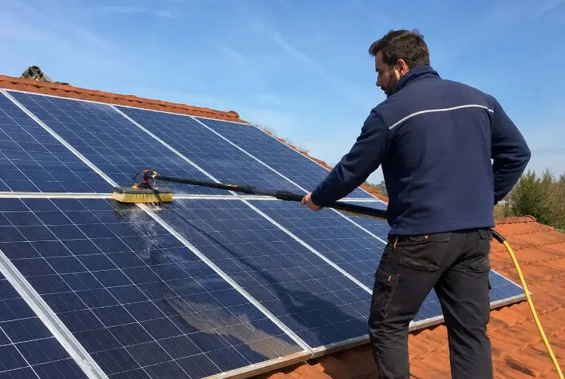 Nettoyage et entretien de panneaux solaires à Pomérols